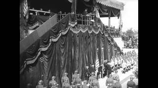 Montfaucon American Monument Dedication in 1937 [upl. by Lellih824]