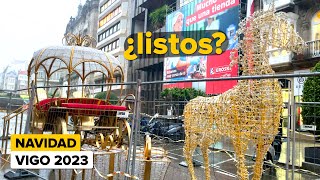 Las LUCES de Navidad de VIGO 2023 ⭐️ en Montaje para La NAVIDAD  TOP del Mundo ⛄️🎄🎁 [upl. by Schilit]