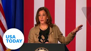 Kamala Harris pushes asylum restrictions immigration reform at border  USA TODAY [upl. by Adnalu40]