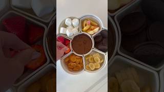 ASMR FONDUE TRAY RESTOCK asmr satisfying fondue datenight snackidea snacks dessert [upl. by Elstan]