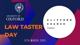 Law Taster Day Clifford Chance 2024 [upl. by Ezirtaeb760]