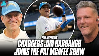 Jim Harbaugh Praises Justin Herbert amp Chargers Toughness After Week 10 Win  Pat McAfee Show [upl. by Lytle286]