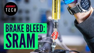 How To Bleed SRAM Hydraulic Disc Brakes [upl. by Manolo]