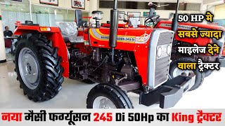 New Massey Ferguson 245 Di 2023 Review  50HP मे सबसे ज्यादा माइलेज देने वाला ट्रैक्टर [upl. by Hance]