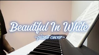 Beautiful In White  Shane Filan  piano cover Aqilah [upl. by Elocin716]