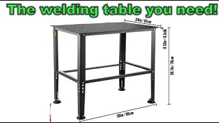 The Welding table you need Vevor [upl. by Tenej512]