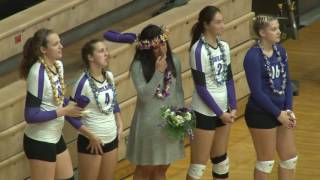 University of Portland Volleyball vs Gonzaga 112116 [upl. by Philipson]