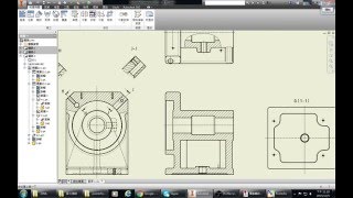 inventor 電腦輔助機械設計製圖乙級 209A 零件2 佈圖 [upl. by Artina310]