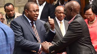 FINALLYFORMER PRESIDENT UHURU AND RUTO MEET FOR THE FIRST TIME FACE TO FACE IN DRC WATCH THEIRMOOD [upl. by Eelyak]