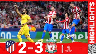 Highlights Atletico 23 Liverpool  Salah wins it with a penalty in Madrid [upl. by Haiacim]