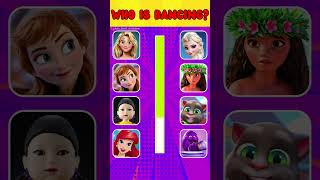 Guess Whos Dancing 🎤🎙️🎶 Disney Song Quiz Challenge  Snow White Moana Elsa Rapunzel Mirabel [upl. by Alyssa]