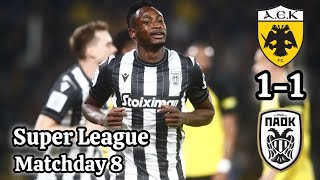 AEK Athens 11 PAOK FC  Highlights [upl. by Igic]