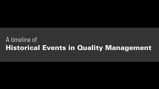 History of Quality Management [upl. by Ahrendt]