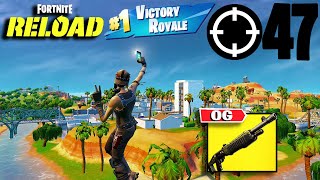 47 Elimination Solo Vs Squads quotRELOADquot Gameplay Wins Fortnite PS4 Controller On PC [upl. by Vey]