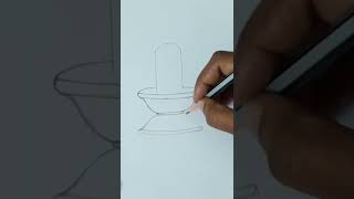 How to draw Shiva Lingam easy  Shiva Lingam drawing step by step method for beginners Shorts [upl. by Kaslik82]