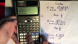 Evaluacion de límites con la calculadora Casio FX991EX [upl. by Ttelracs]