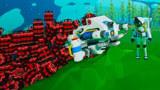 I Broke Astroneer in Half Using Dynamite and Trains [upl. by Edita4]