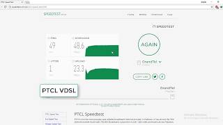 50 MB PTCL VDSl Speed Test [upl. by Amargo39]