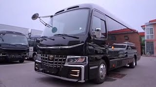 Toyota Coaster Deluxe Bus 2024 VIP Electromotor 4x4 Made In Japan €450000€ [upl. by Ardnasyl]