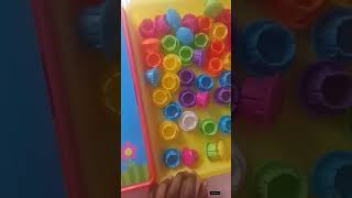 FINE MOTOR ACTIVITY FOR PRESCHOOLERSMOSAIC PEGBOARD [upl. by Ambrosane160]