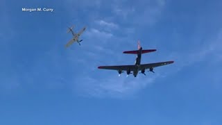 Dallas air show crash 6 killed in vintage plane collision Texas officials say [upl. by Neukam301]