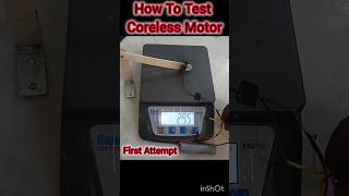 Easy Coreless Motor Thrust TestHow To thrust test At Home shorts drone rc tricks viral [upl. by Templa735]