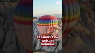 Kapadokya’da balon kazası haber [upl. by Ahsinaw]