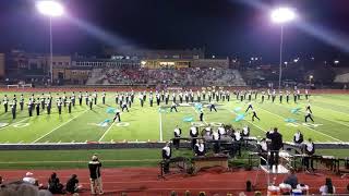 Farmington Knights Marching Band Halftime Performance 15 Sept 2017 [upl. by Lammaj]