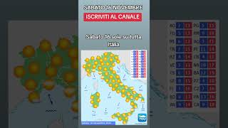 SOLE SU TUTTA ITALIA  METEO 16 Novembre 2024 meteo [upl. by Edee]