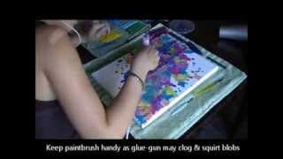 Melted Crayon Painting  Time Lapse amp Directions [upl. by Saint]