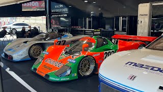 MAZDA 767B amp RX792  4 ROTOR RAW SOUND  COLD START IDLE REV FLYBY  CAR WEEK 24 [upl. by Casady]