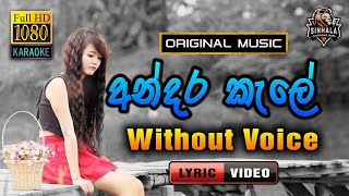 Andara Kale ❤️ අන්දර කැලේ කටු අකුලේ  Karaoke Without Voice  Shirley Waijayantha [upl. by Auqined]