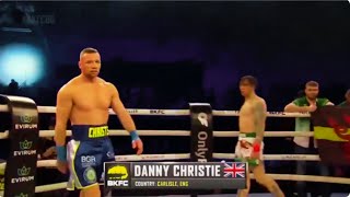 BKFC danny christie vs david round boxing bkfc [upl. by Zerdna]