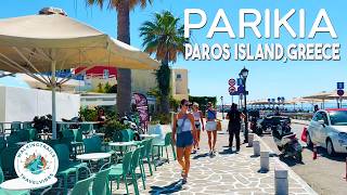 Parikia Greece 🇬🇷  Paros Island 4K Ultra HD Walking Tour with Captions [upl. by Sedgewick]