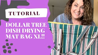 Let’s make a GIANT tote using DISH DRYING MATS dollartree sewingdiy dollartreehacks [upl. by Gertrudis]