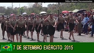 7 de Setembro 2015 Exército Brasileiro Part Emocionante das Mulheres Dobrado Batista de Melo [upl. by Coyle]