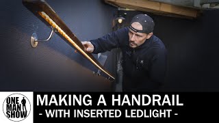 Making a handrail with inserted led lights [upl. by Nediarb609]