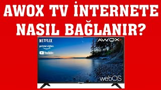 Awox TV İnternet Bağlantısı Nasıl Yapılır [upl. by Pitt]