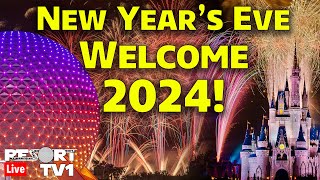 🔴Live New Years Eve Fireworks at Walt Disney World  Welcome 2024 from Epcot  Live Stream [upl. by Mollie]