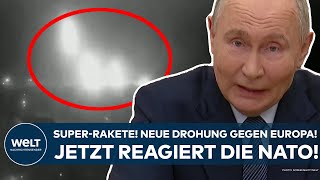 UKRAINEKRIEG SuperRakete von Putin Neue Drohung gegen den Westen Jetzt reagiert die NATO [upl. by Meter]