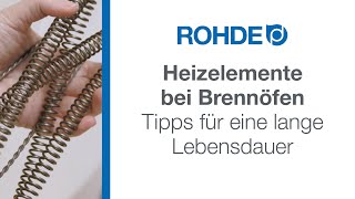 Heizelemente Heizwendeln im Brennofen – Der richtige Umgang verlängert die Lebensdauer [upl. by Sezen]