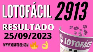 🍀 Resultado Lotofácil 2913 [upl. by Aztiley]