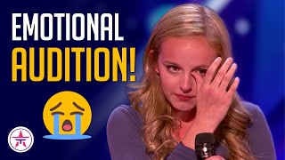 WOW 13YearOld Girl Sings for Her Dad Battling Cancer in Emotional Audition 😢 [upl. by Jeu]