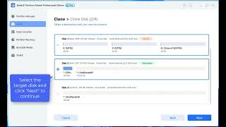 Clone Disk to HDD or SSD in Simple Clicks  EaseUS Partition Master [upl. by Arrek]