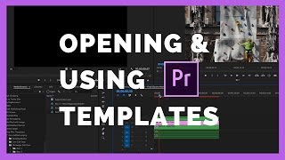 How to Open A Premiere Pro Templates in an Existing Premiere Pro Projects [upl. by Oravla]