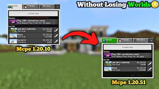 How To Update Minecraft Pocket Edition Without Losing Worlds  Minecraft Pe Worlds Backup [upl. by Schaffer]