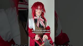 After Grell got used one to many times by Sebastian…blackbutler grellsutcliff [upl. by Shanly]