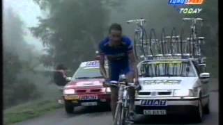 Tour De France 1995 14th Stage St Oreens De Gameville Guzet Neige [upl. by Leaffar]