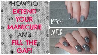 How to Extend any Manicure  SNS  Gel  Acrylic  Nail Polish [upl. by Knapp]