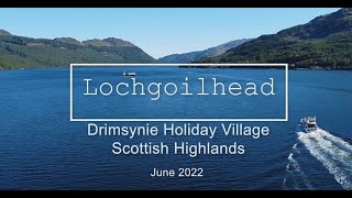 Lochgoilhead Drimsynie Holiday Village  Scotland Drone and Paddleboard [upl. by Judenberg]